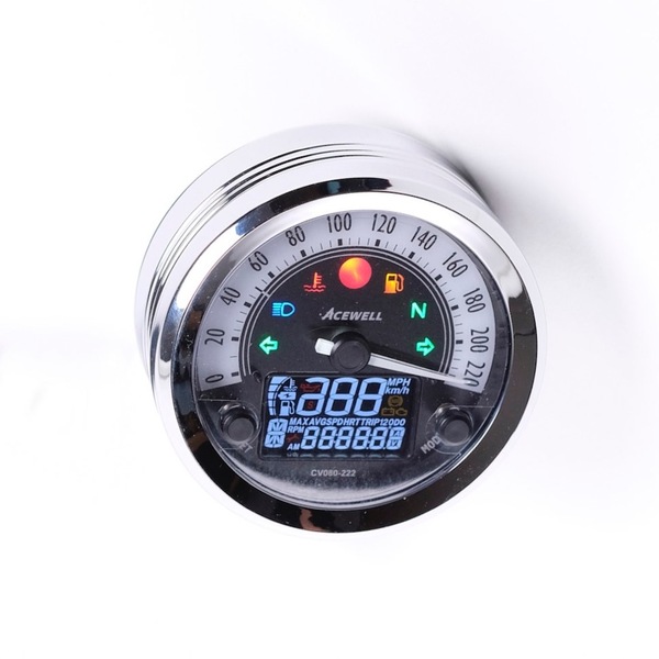 Acewell Cv Mm Speedometer With White Face Acewell Australia