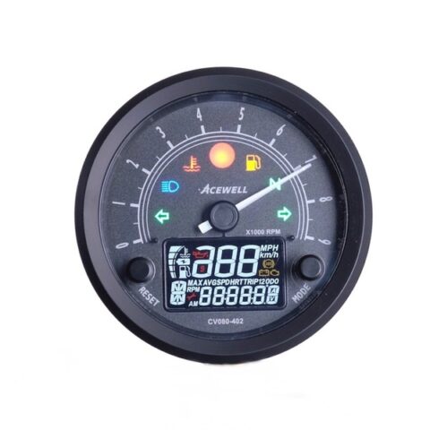 Acewell Cv Mm Tachometer With Black Face Acewell Australia